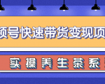 柚子视频号带货实操变现项目，零基础操作养身茶月入10000+-第一资源库
