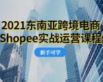 2021东南亚跨境电商Shopee实战运营课程，0基础、0经验、0投资的副业项目-第一资源库