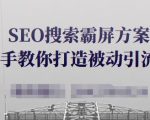 SEO搜索霸屏方案，手把手教你打造被动引流系统【视频课程】-第一资源库