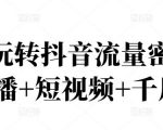 2022玩转抖音流量密码,(直播+短视频+千川)-第一资源库
