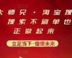 电商大师兄·淘宝搜索新玩法，搜索不刷单也能真正做起来-第一资源库
