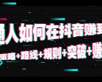 普通人如何在抖音赚到钱：策略 路线 规则 突破 赚钱（10节课）-第一资源库