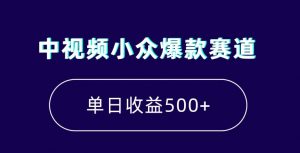 中视频小众爆款赛道,7天涨粉5万+,小白也能无脑操作,轻松月入上万【揭秘】-第一资源库