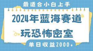 2024年蓝海赛道玩恐怖密室日入2000+,无需露脸,不要担心不会玩游戏,小白直接上手,保姆式教学【揭秘】-第一资源库