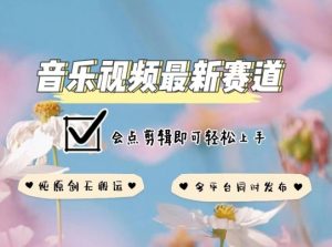 音乐视频赛道最新玩法,纯原创不违规,可所有平台同时发布,会点剪辑即可轻松拿捏【揭秘】-第一资源库