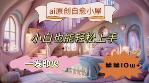 ai原创治愈小屋，小白也能轻松上手，一发即火，篇篇10w+【揭秘】-第一资源库